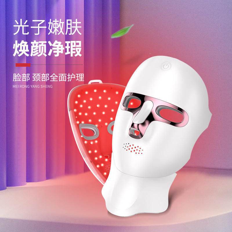 Mask Facial Mask Photon Skin Rejuvenation Instrument Whitening Beauty Instrument Light LED Instrument Large Row Household Special Red Light